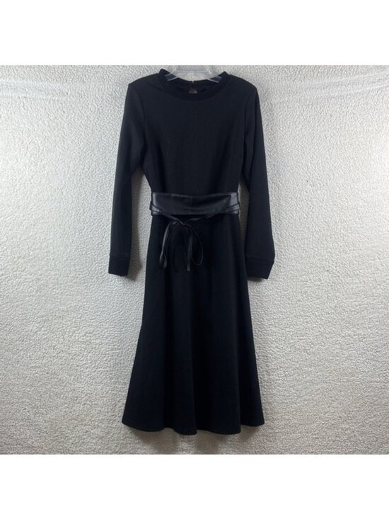 Badgley Mischka Dresses & Skirts - NWT Mark & James Badgley Mischka Womens Odilia Black Knit Midi Dress XS XSMALL